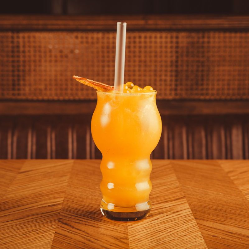 MANGO ICE BUBBLE TEA