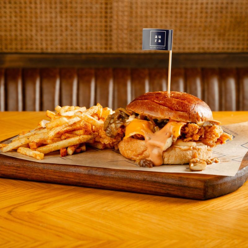 MEAT MUSHROOM BURGER